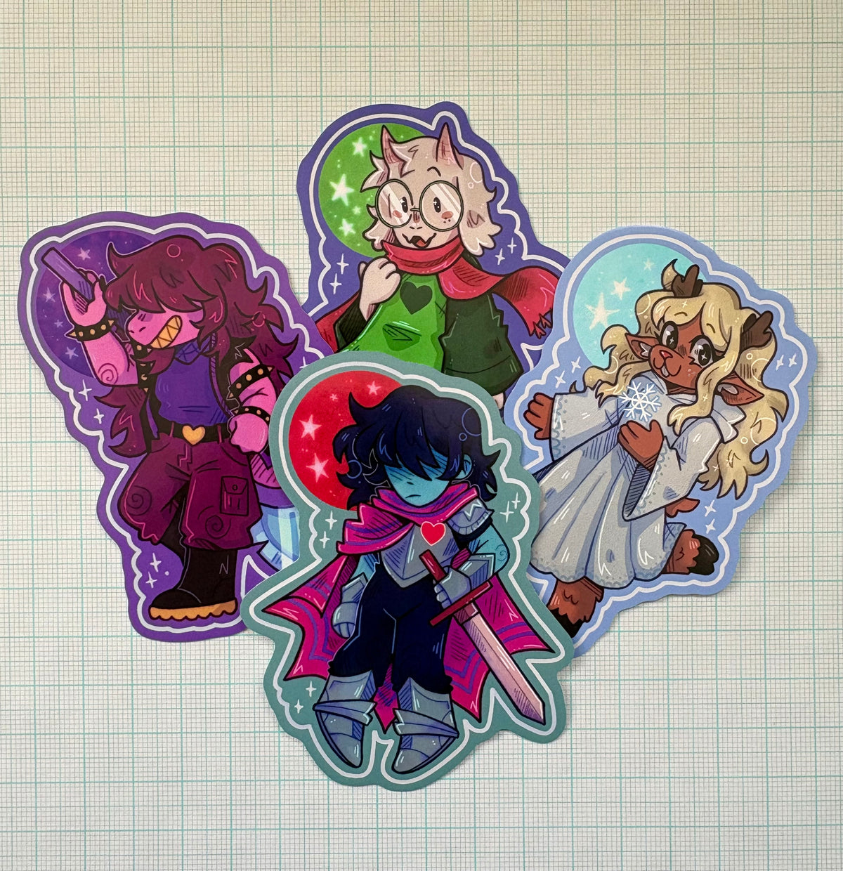 Deltarune Vinyl Sticker Collection