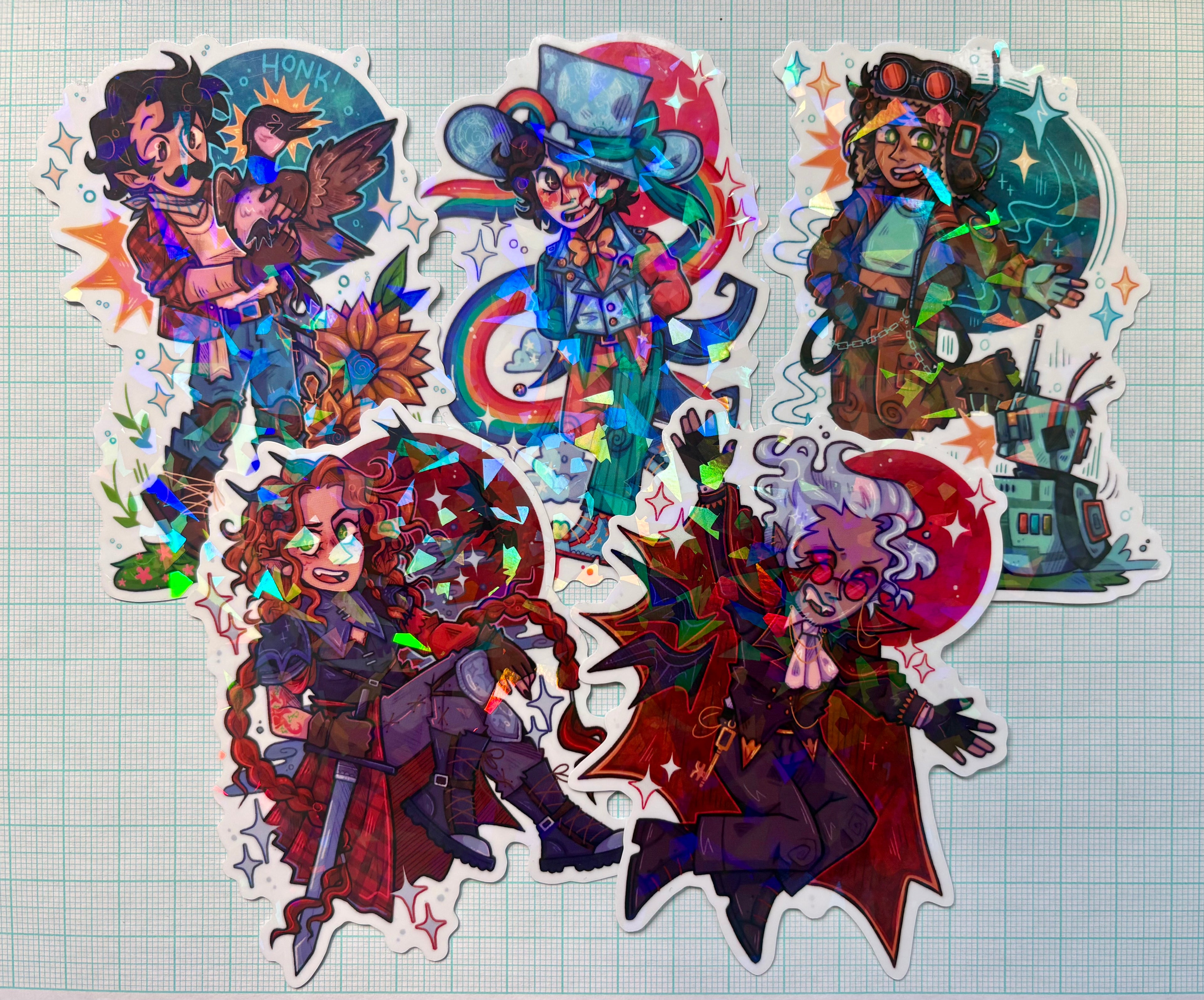 Hermitcraft 11 Holographic Stickers