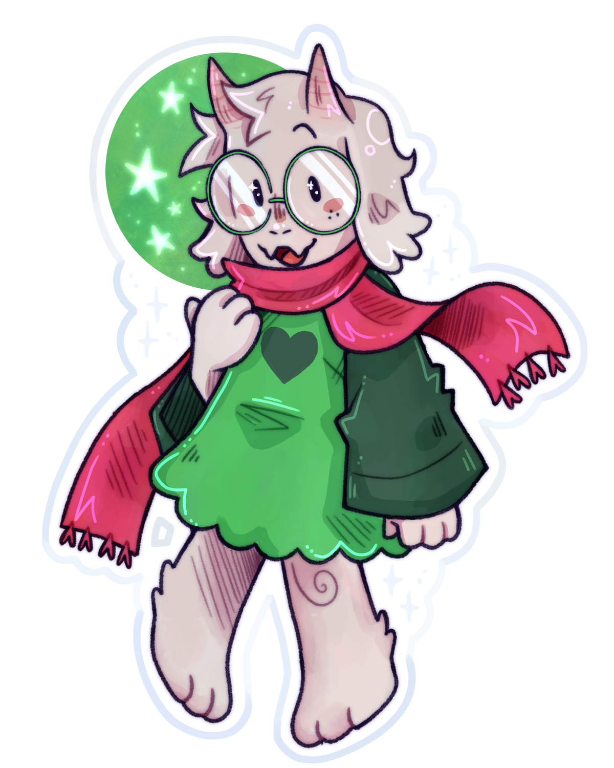Ralsei - Deltarune Acrylic Keychain