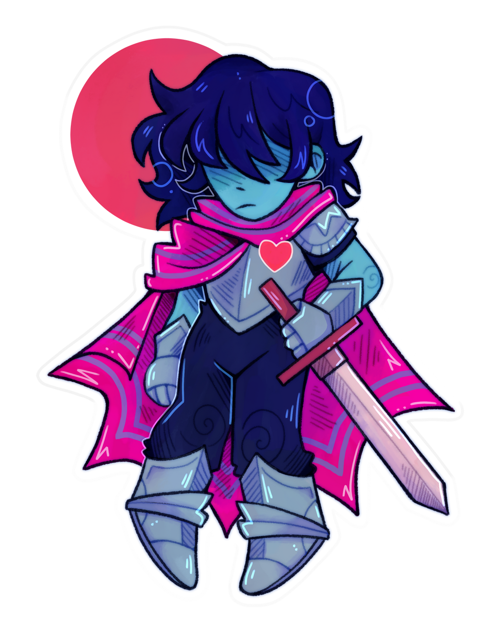 Kris - Deltarune Acrylic Keychain