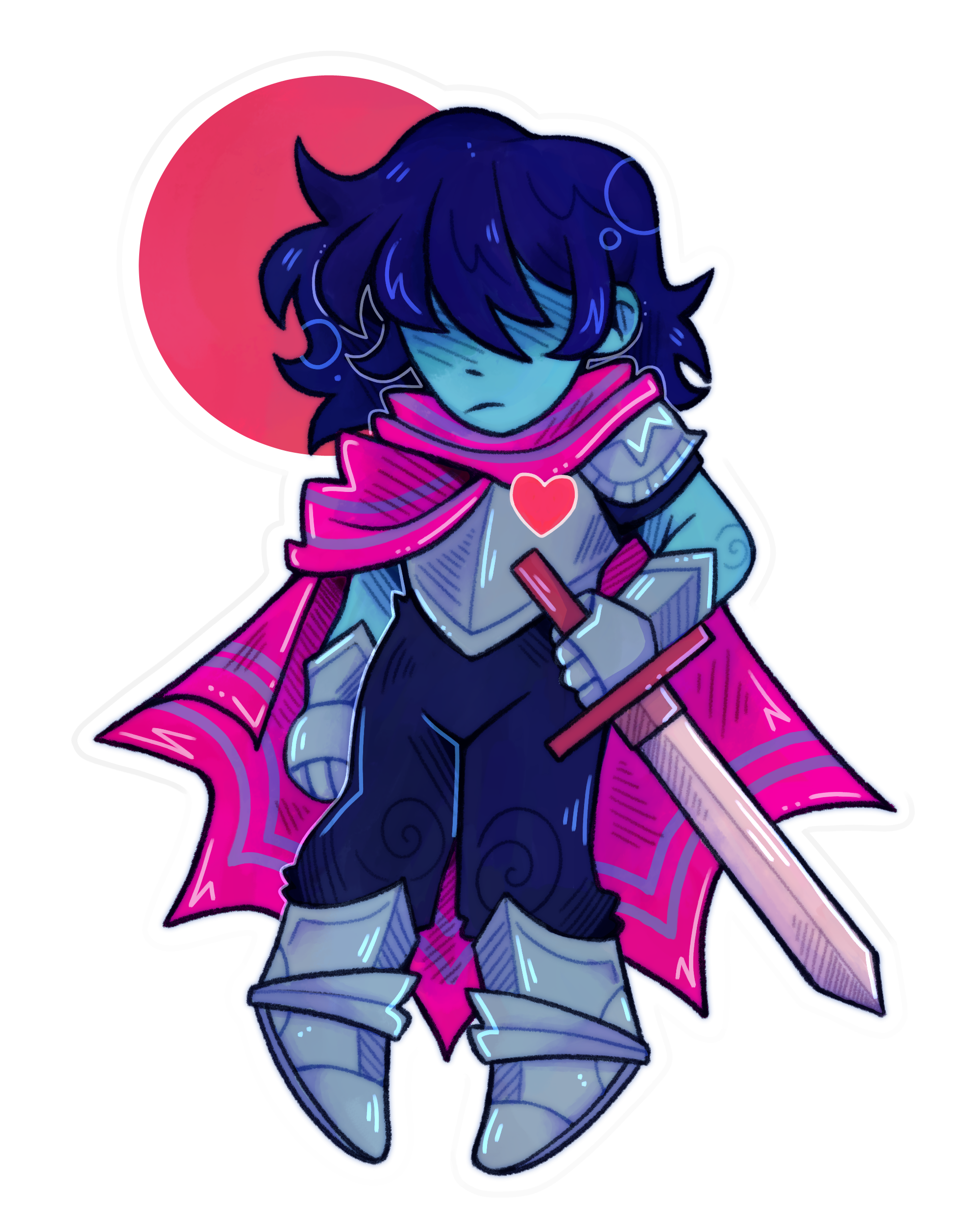 Kris - Deltarune Acrylic Keychain