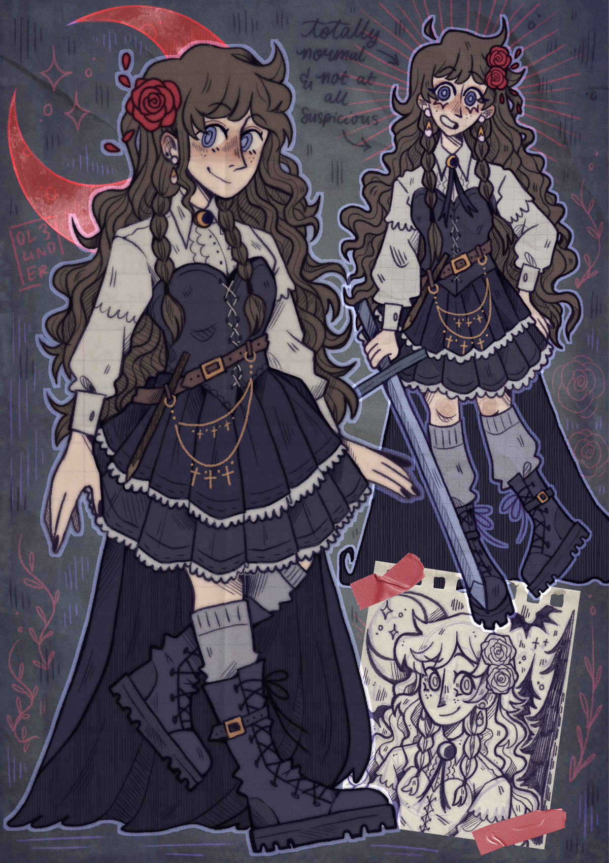 Vampires SMP Pearl - A5 Print