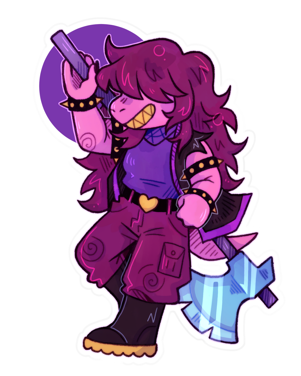 Susie - Deltarune Acrylic Keychain