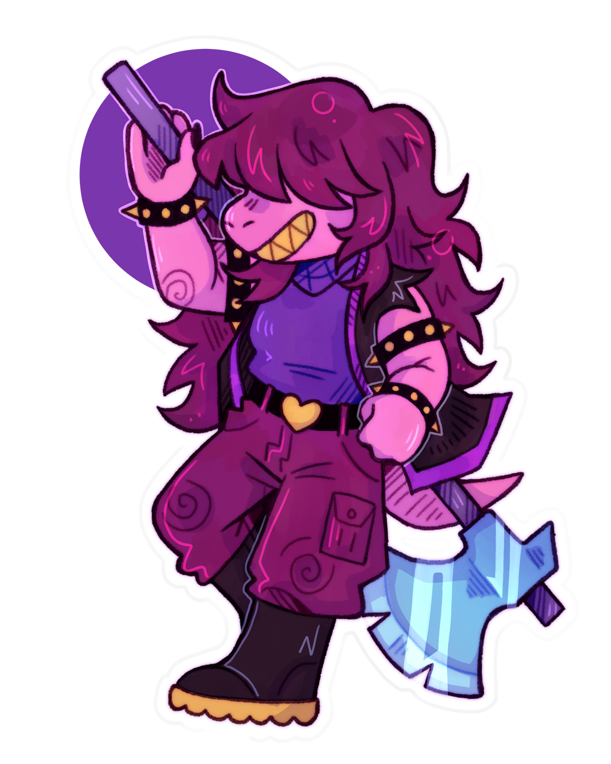 Susie - Deltarune Acrylic Keychain